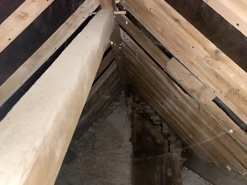 Le même comble, isolant en place, contrôlé une seconde fois un an après. Auneau-Bleury-Saint-Symphorien (28)